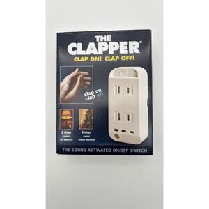 The Clapper Wireless Sound Activated On Off Switch Clap On Clap Off 2014 New.
